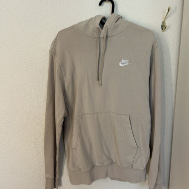 Felpa con cappuccio Nike beige