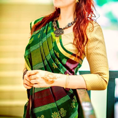 Silk Saree with Blouse from Kerala