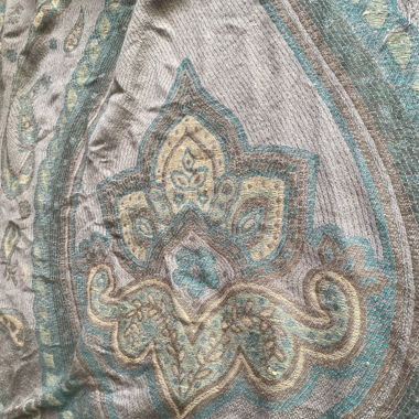 Oriental bohoo scarf in blue, lila