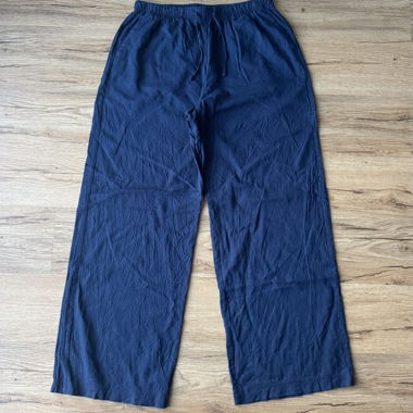 Pantalon en tissu Bershka - bleu foncé - taille M