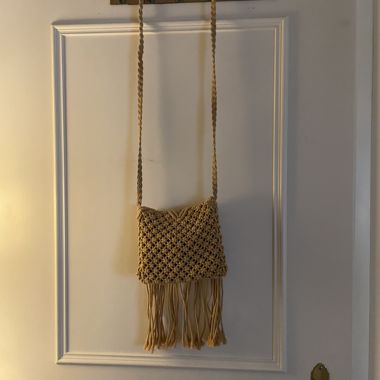 borsa marrone chiaro