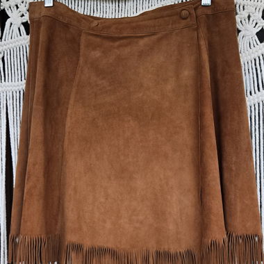 Jupe en daim Blumarine