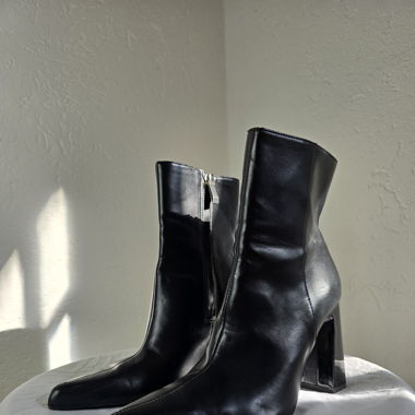 Bottines à talons noir Zara Trafaluc