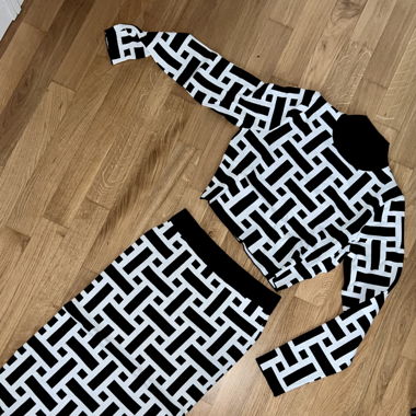 Set mit langem Rock und Pullover