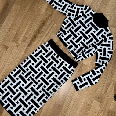 Set mit langem Rock und Pullover