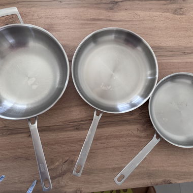 Edelstahl-Pfannenset 3-teilig Kuhn Rikon