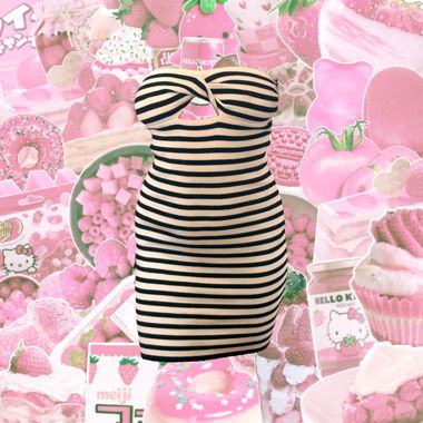 Robe rayée H&M Bustier 