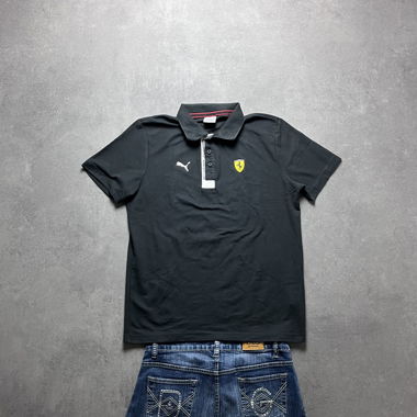 Polo Vintage Puma Ferrari Nera Taglia M