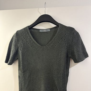 Gestrickter Kurzarm-Pulli