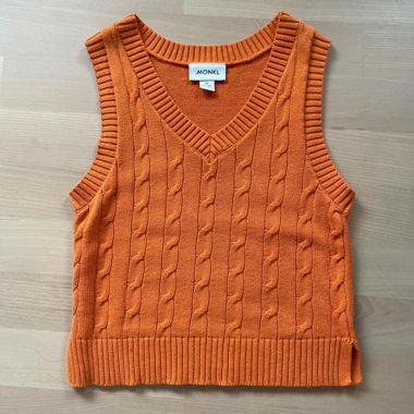 Monki Orange Sweater Vest