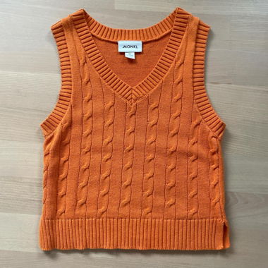 Monki Orange Sweater Vest