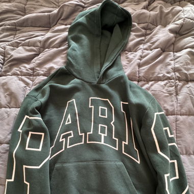 Pull vert "Paris"