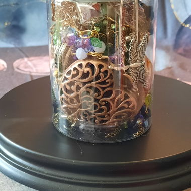 Jewelry jar - Jewelry glass - Mistery Jewelry