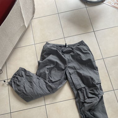 Dark Grey Parachute Pants – H&M, Size M