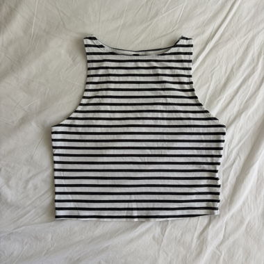 Striped Cropped Top