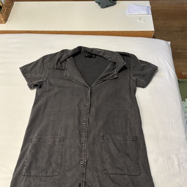 ASOS dress with front buttons and pockets, size M