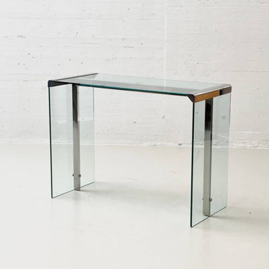 Scrivania / consolle in vetro Gallotti & Radice