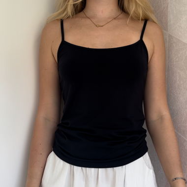Basic tank top black