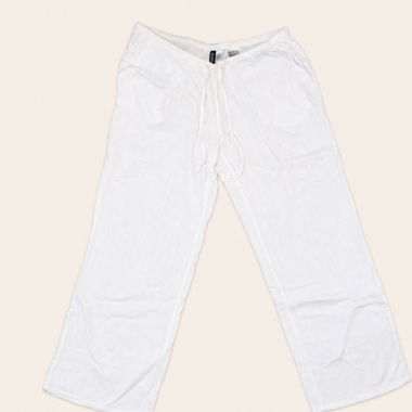 Weisse Leinenhose