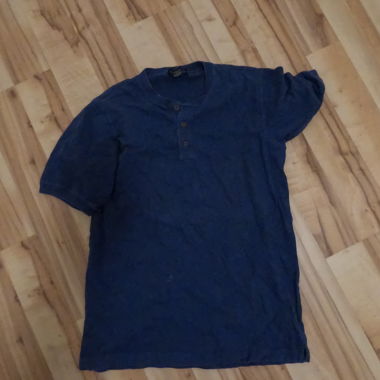 T-shirt Henley blu Club Room S