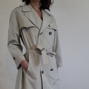 Trench coat beige Vintage Aquaviva Paris