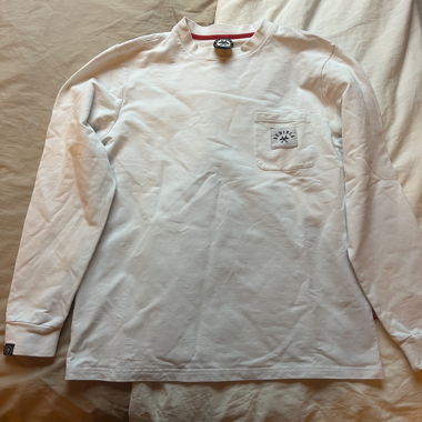 Benibla white long-sleeve pocket shirt M