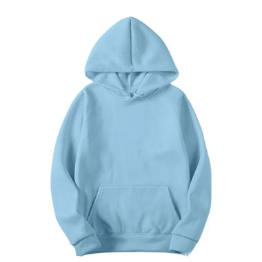 Oversized blauer Hoodie