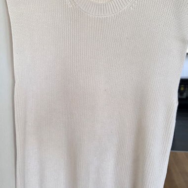 Beige Knit Sweater Vest