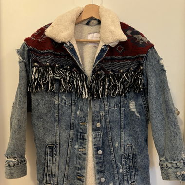 Jeansjacke gefüttert