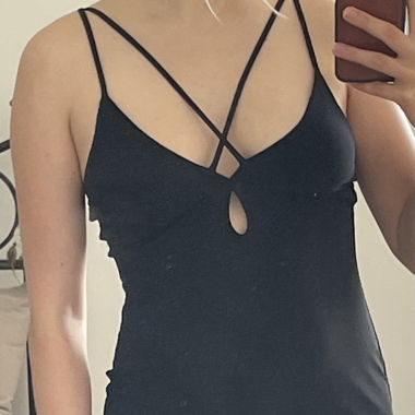 Abito maxi nero