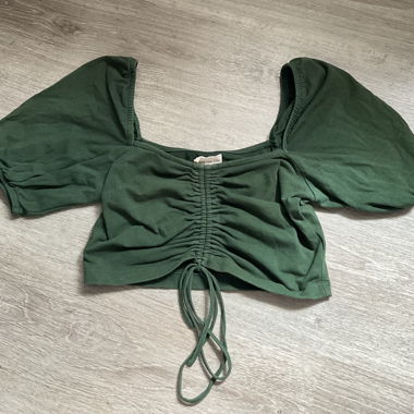 Green Crop Top