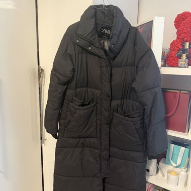 Cappotto invernale nero lungo Zara