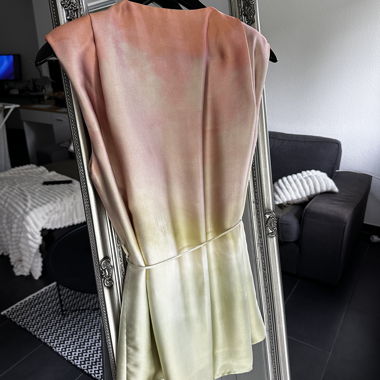 Zara satin wrap vest