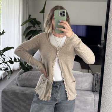 Cardigan beige, taille 38