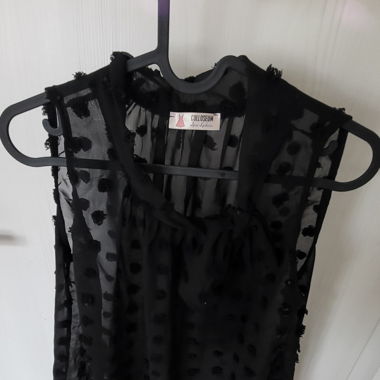 Blouse noire transparente S/M
