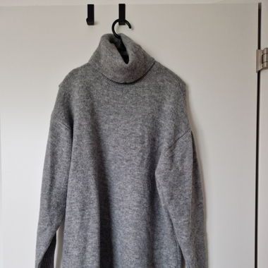 Pullover Kleid grau