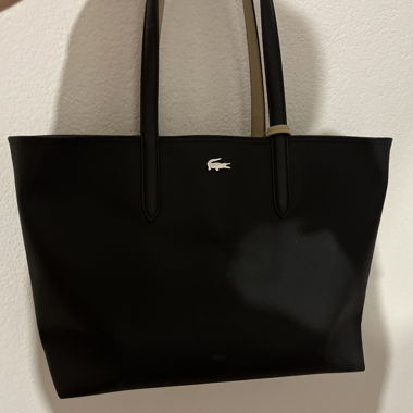 Schwarze Lacoste Tote Handtasche