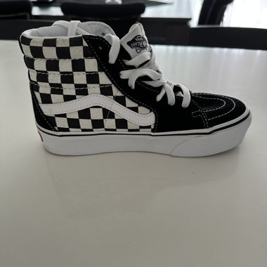Vans Sk8-Hi damiers blanc et noir EU 35