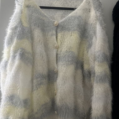 Fluffy Knit Cardigan