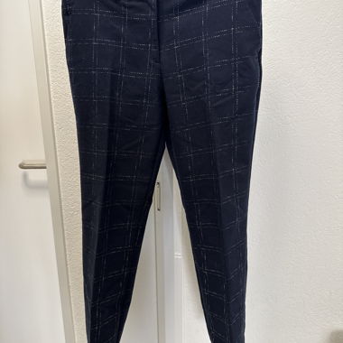 Pantaloni a quadri blu scuro