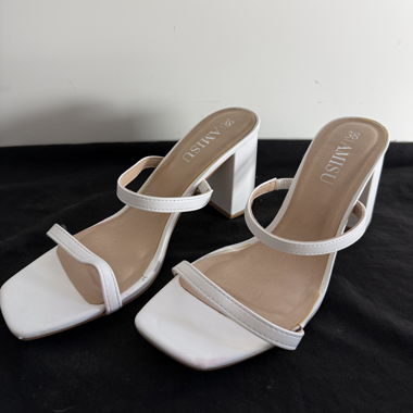 White High-Heel Sandals