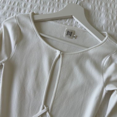ROBE TRICOTÉE BLANCHE HELSA