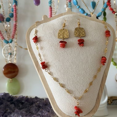 Schmuckset in Goldton
