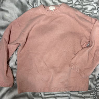 Maglione in maglia rosa