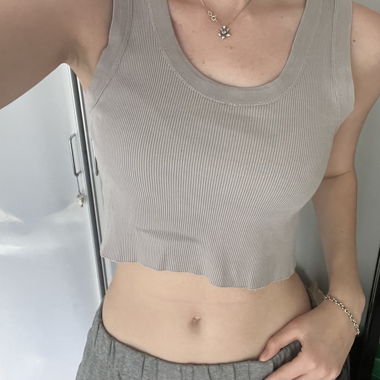 Ribbed Crop Tank Top