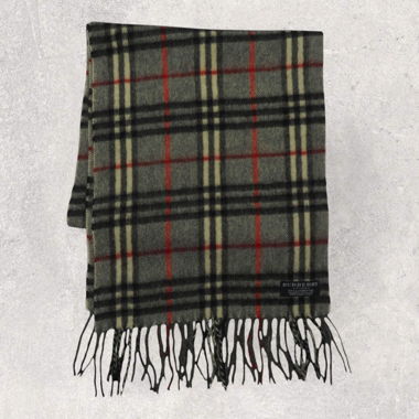 Vintage Burberry Scarf grey