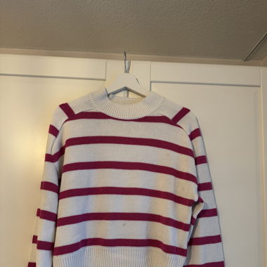 Pullover gestreift weiss/pink - SUPER ZUSTAND!