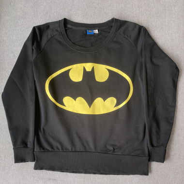 Longsleeve Uomo Batman Nero Taglia M (40/42)