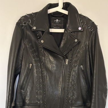 Veste en cuir taille M