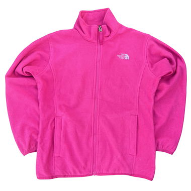 Giacca in pile con zip The North Face rosa
